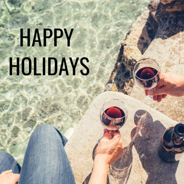 happy holiday met tekst