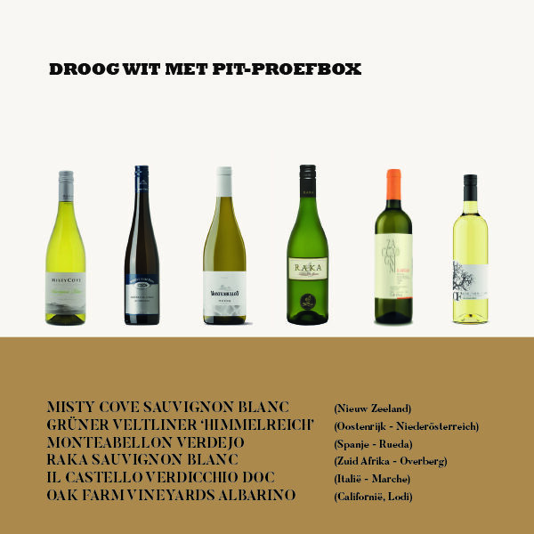 DROOG WIT MET PIT-PROEFBOX