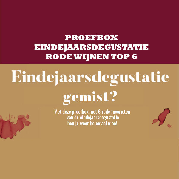 proefbox eindejaarsdegustatie rode wijn top 6