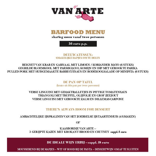 BARFOOD MENU SEPTEMBER
