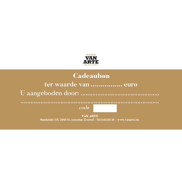 CADEAUBON VAN ARTE