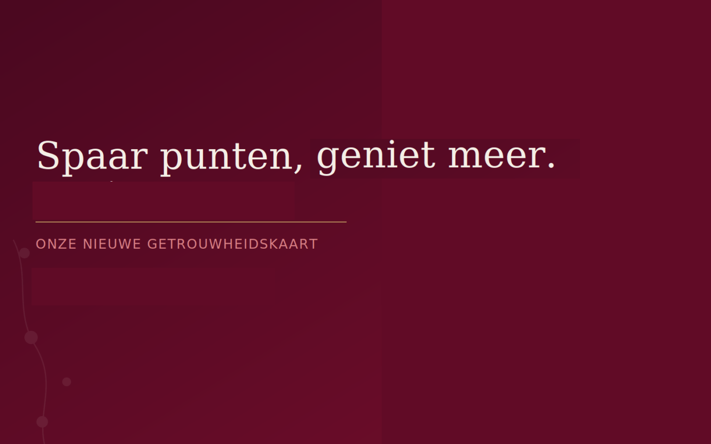 Onze Getrouwheidskaart
